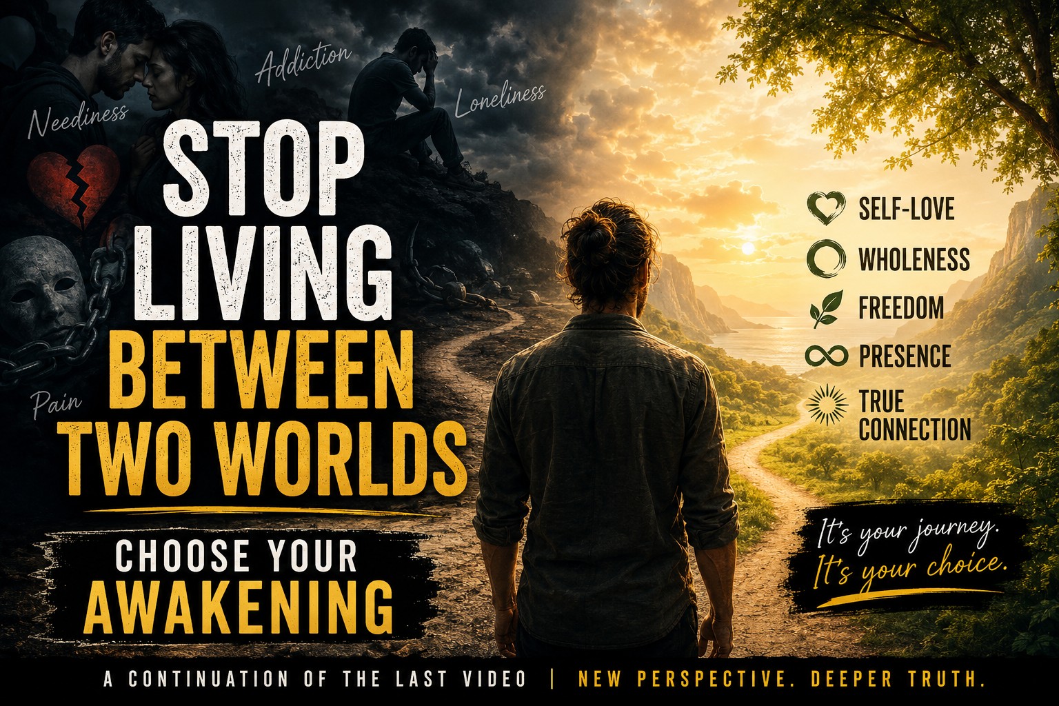 Stop Living Between Two Worlds Choose Your Awakening